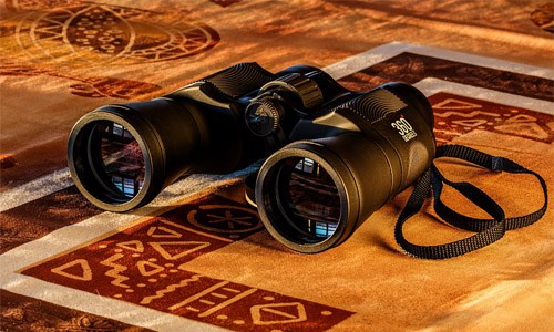 binoculars on the matt